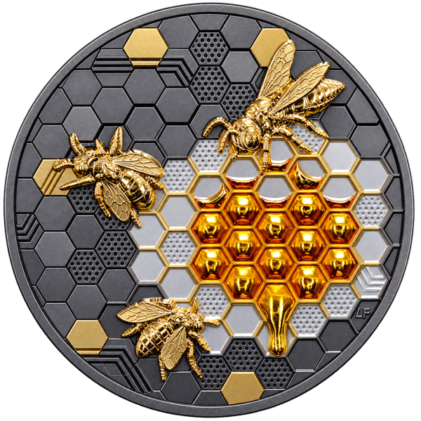 Queen Bee 5 oz Black Proof Silver Coin BU 2026