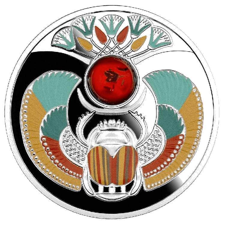 Scarabaeus – Amber Scarab 17-gram silver coin 2022