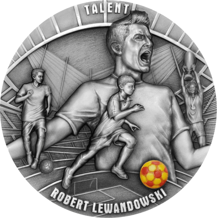 Talent Series – Robert Lewandowski 2-oz silver coin 2022