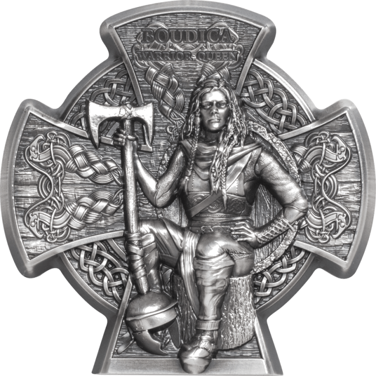 Warriors Boudica – Warrior Queen 3-oz silver coin 2020