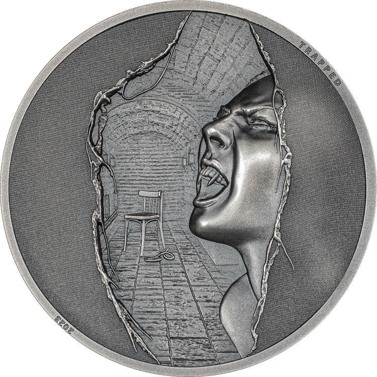Trapped – Escape 1-oz silver coin 2023