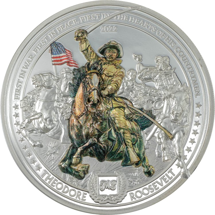 An American Life – Theodore Roosevelt 2-oz silver coin 2022