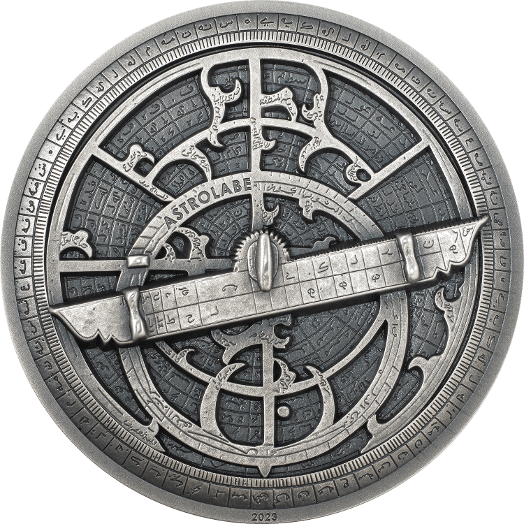 Historic Instruments – Astrolabe 2-oz silver coin 2023