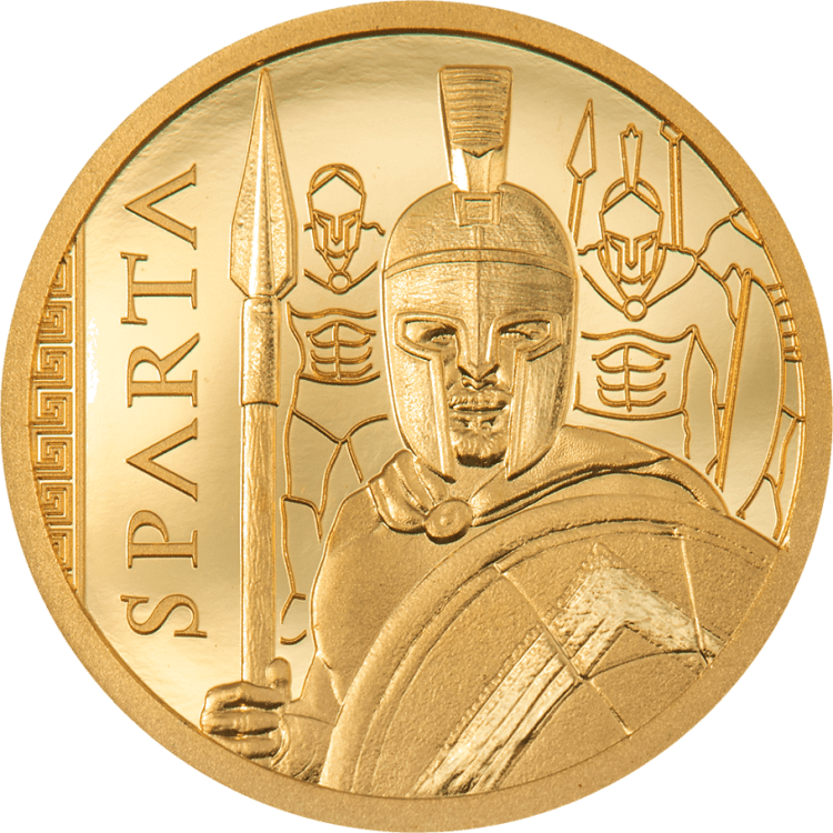 Sparta 1/2-gram gold coin 2023