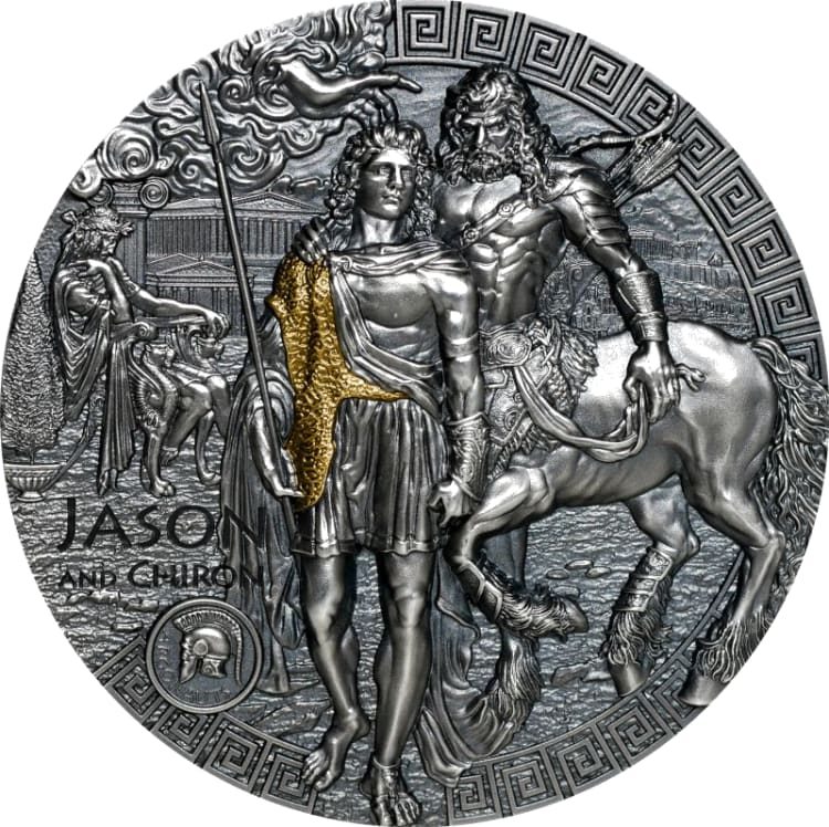 Argonauts – Jason and Chiron 2-oz silver coin 2022