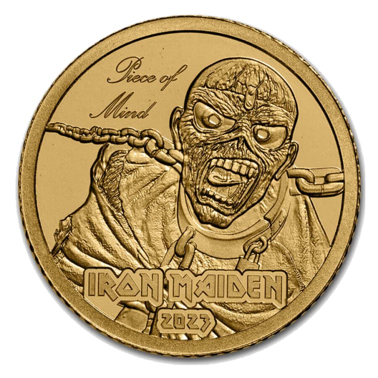 Iron Maiden – Piece of Mind 1/2-gram gold coin 2023