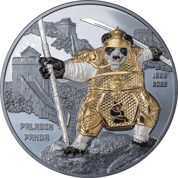 Paladin Panda 3-oz silver coin 2022