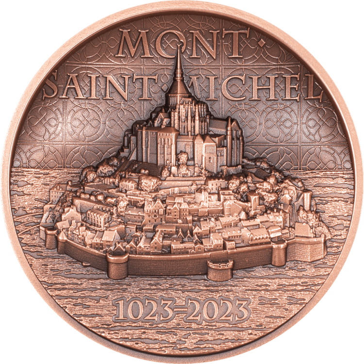 Mont Saint Michel 50-gram copper coin 2023