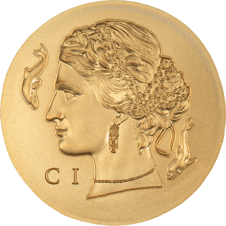Numismatic Icons – Arethusa 1/2-gram gold coin 2023