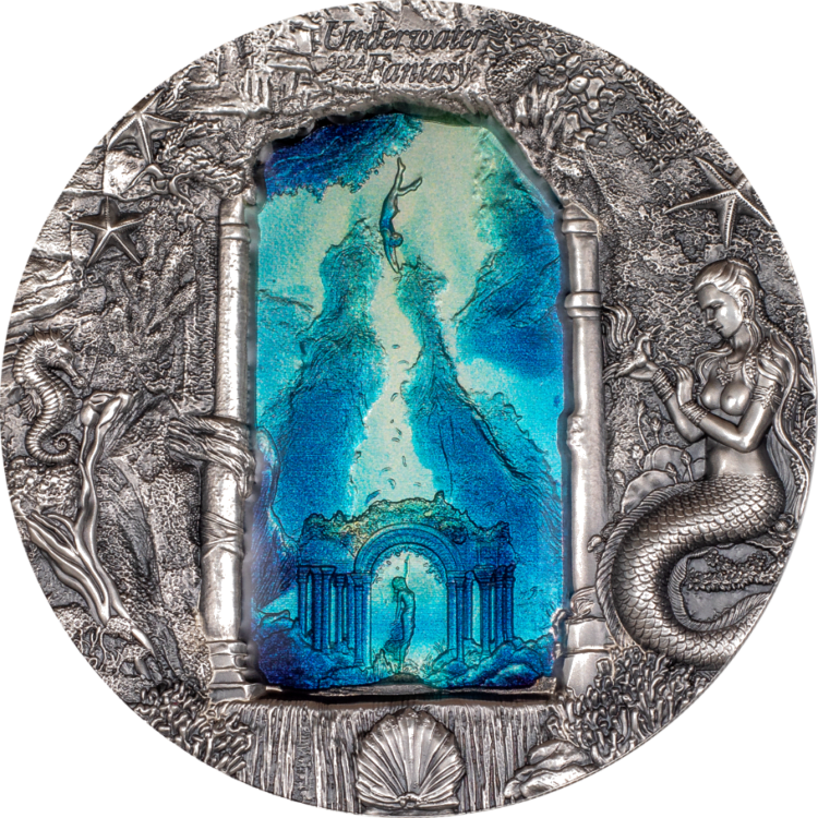 Underwater Fantasy – Mermaids 3-oz silver coin 2024