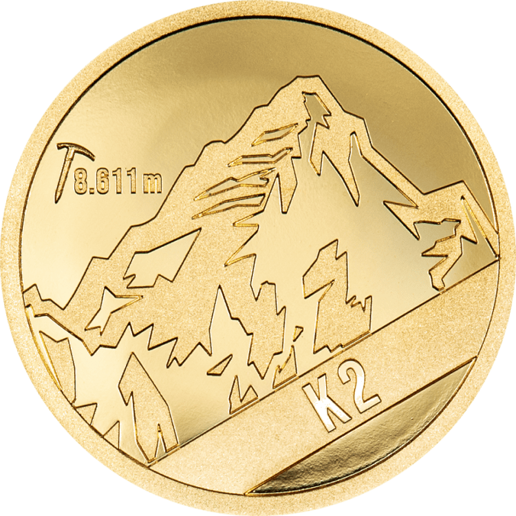 Peaks – K2 1/2-gram gold coin 2024