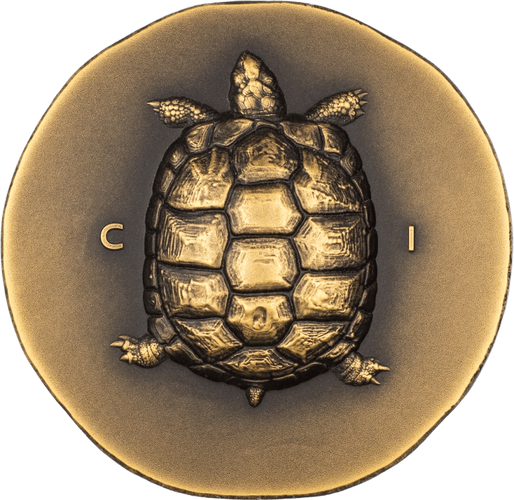 Numismatic Icons – Tortoise 1-oz gold coin 2023