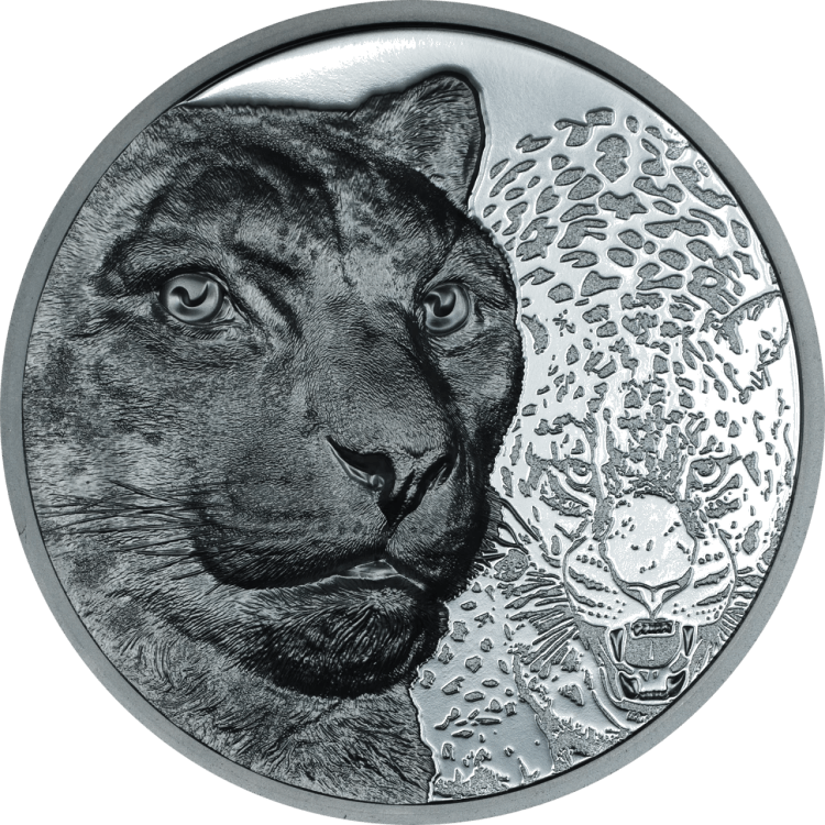 Wild Mongolia – Snow Leopard 2-oz silver coin 2024