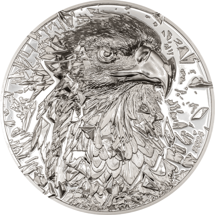 Silver Burst – Bald Eagle 3-oz silver coin 2024