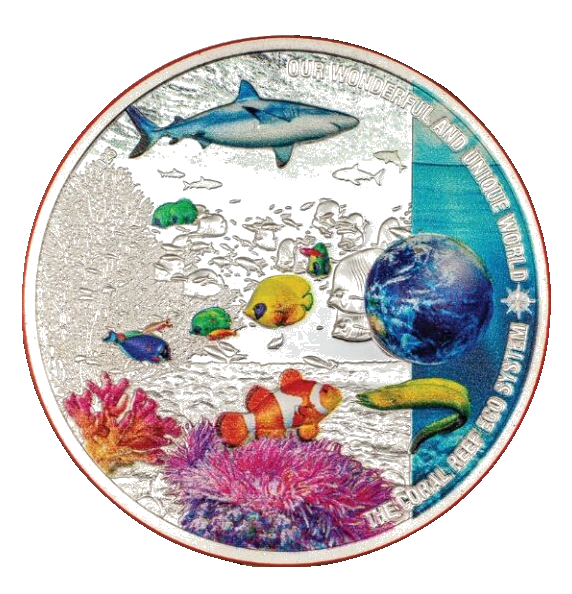 Our Wonderful & Unique World – Coral Reef Ecosystem 2-oz silver coin 2025