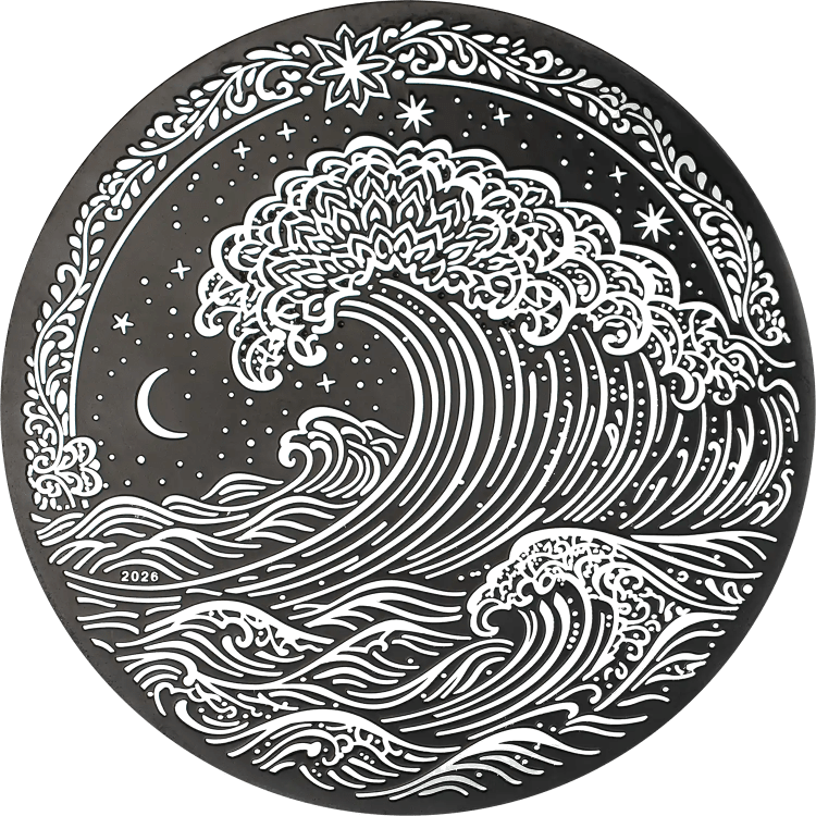 Wave 1-oz silver coin 2026
