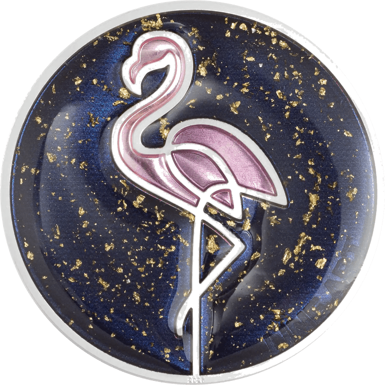 Line Art – Flamingo 1-oz silver coin 2026