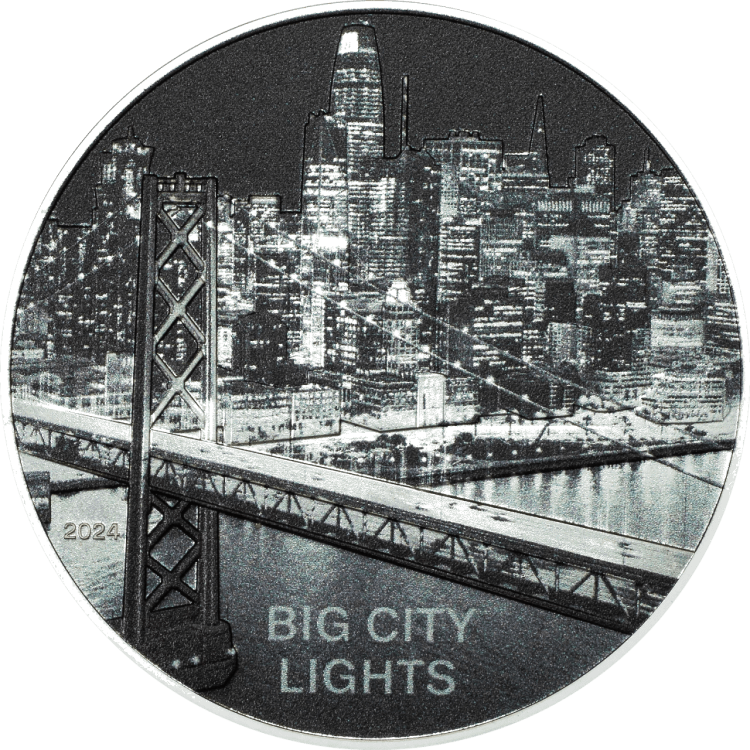Big City Lights – San Francisco 1-oz silver coin 2024