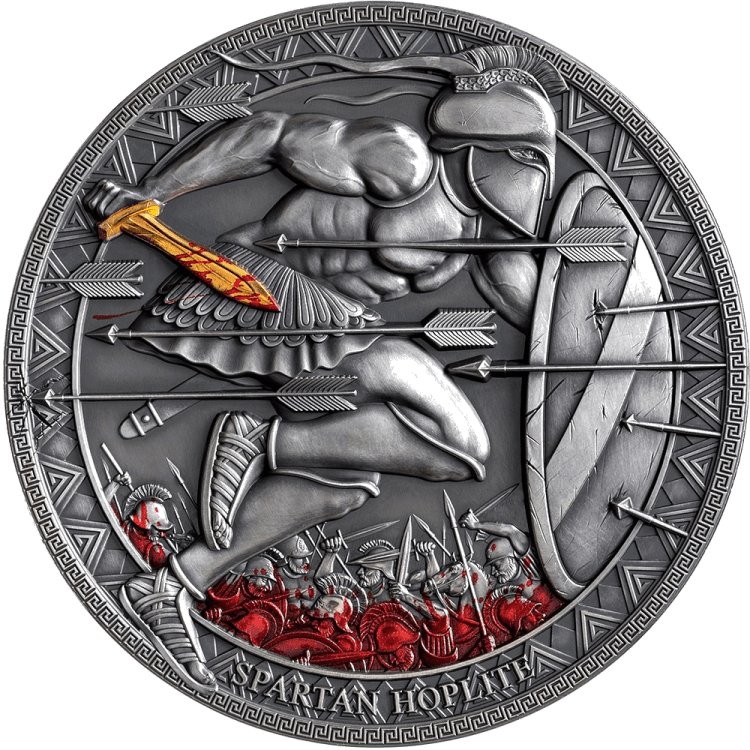 Legendary Warriors – Spartan Hoplite 15-gram silver coin 2021