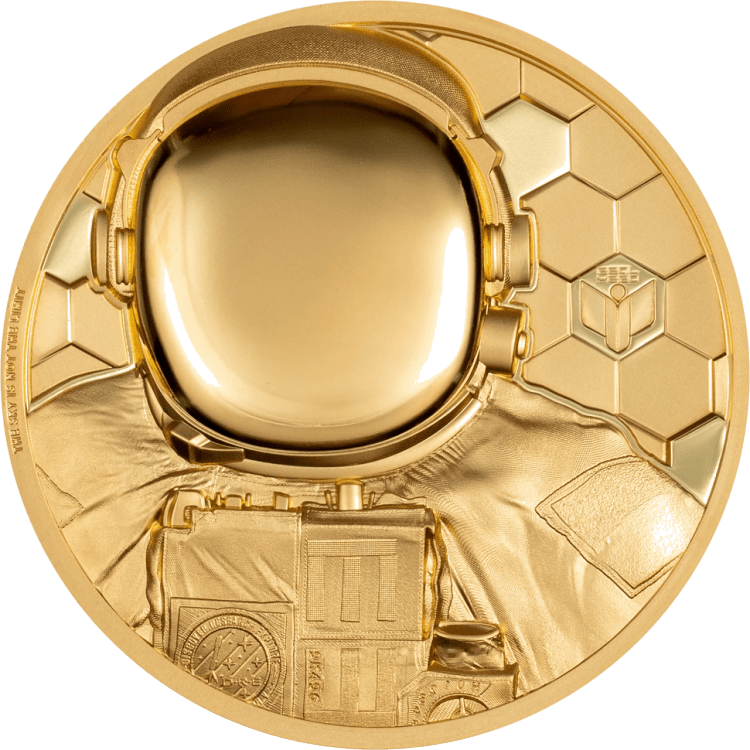 Real Heroes – Astronaut 1-oz gold coin 2024