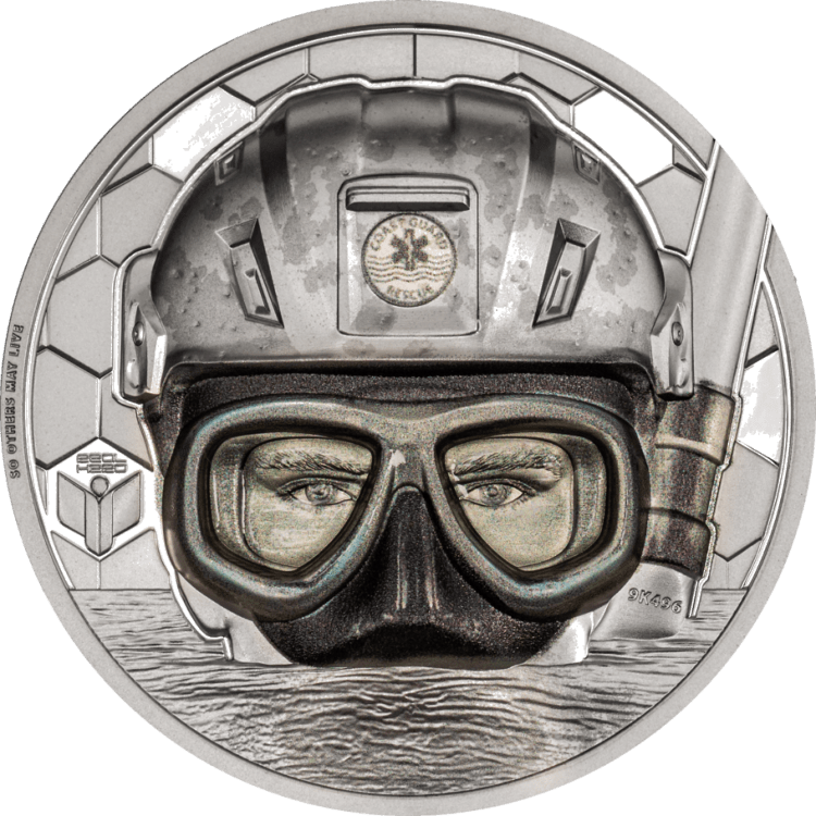 Real Heroes – Coast Guard 1-oz platinum coin 2023