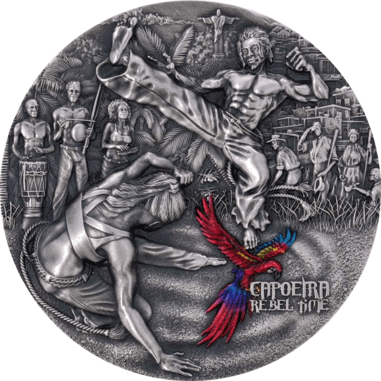 Rebel Time – Capoeira 2-oz silver coin 2023