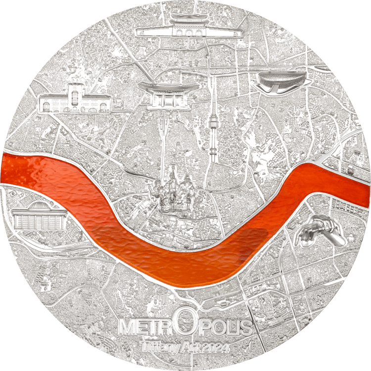 Tiffany Art Metropolis – Seoul 3-oz silver coin 2024