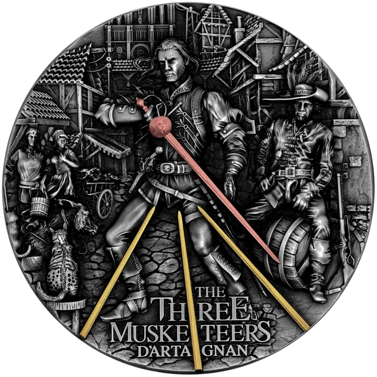 Three Musketeers – D'Artagnan 2-oz silver coin 2022
