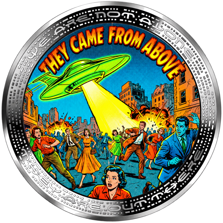 They Came From Above - Comic Book 1 oz Silver Coin BU 2026