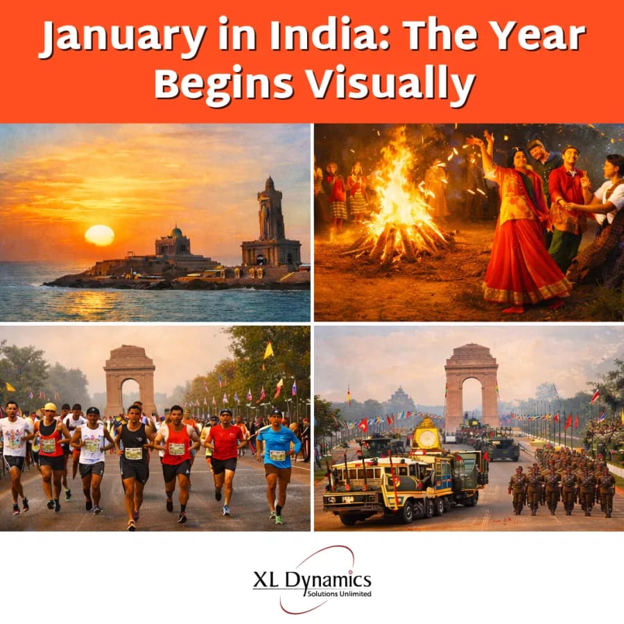 January in India: The Year Begins Visually