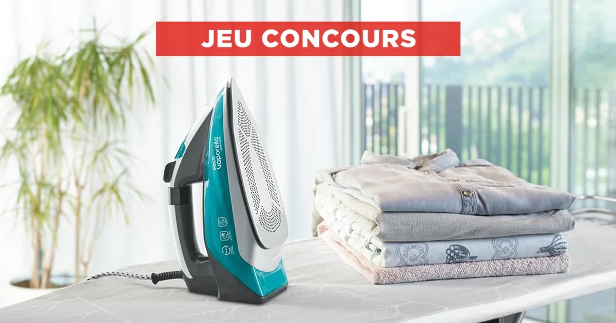 Tentez de gagner le tout nouveau fer à repasser à vapeur Polti Vaporella Quick & Slide…