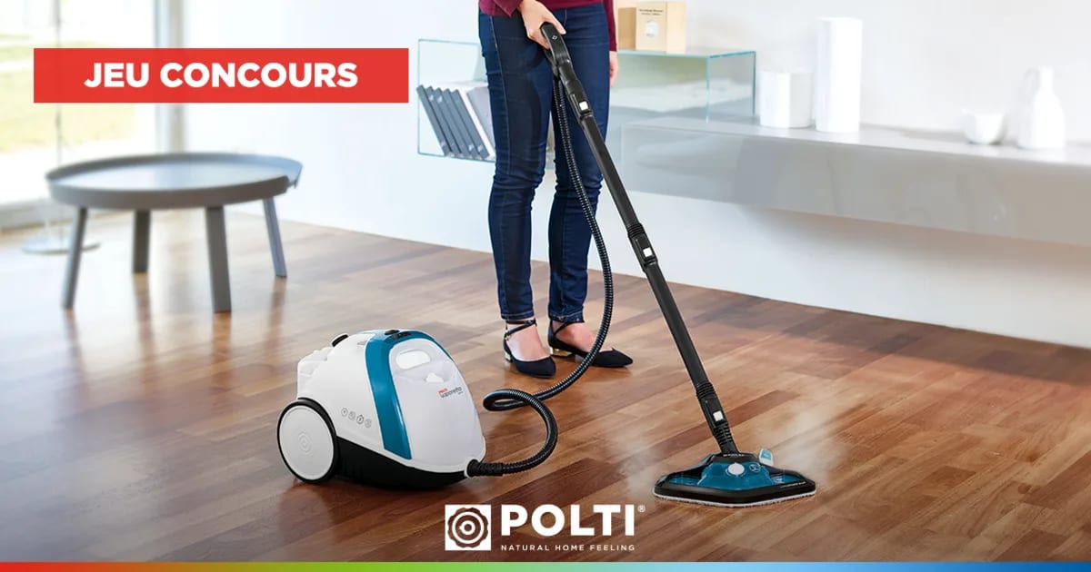 Tentez de gagner le nettoyeur vapeur POLTI Vaporetto Smart 100B !