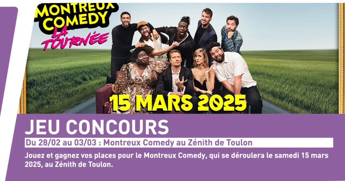 Du 28 février au 3 mars 2025 inclus : Montreux Comedy