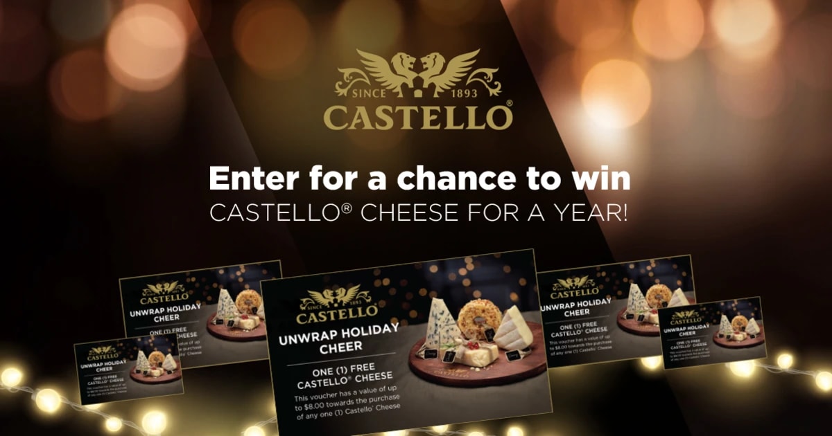 Unwrap Holiday Cheer with Castello® Sweepstakes