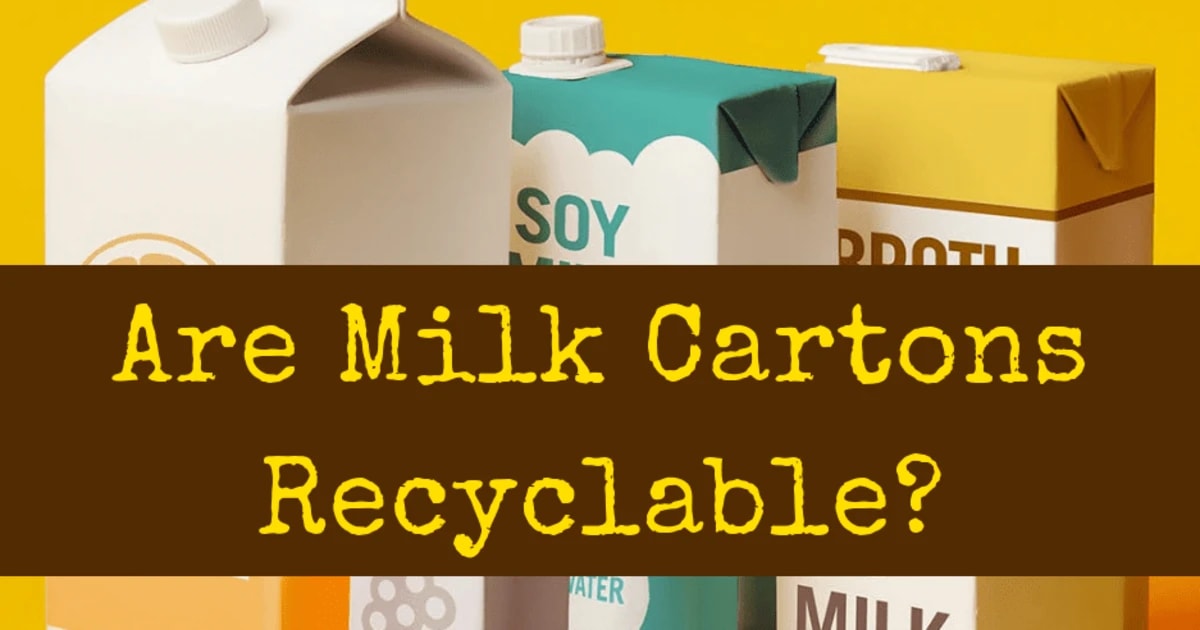 Can you recycle milk and juice cartons?