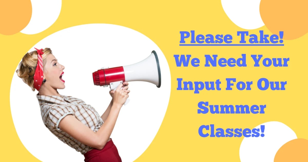 RRDC Summer Class Input