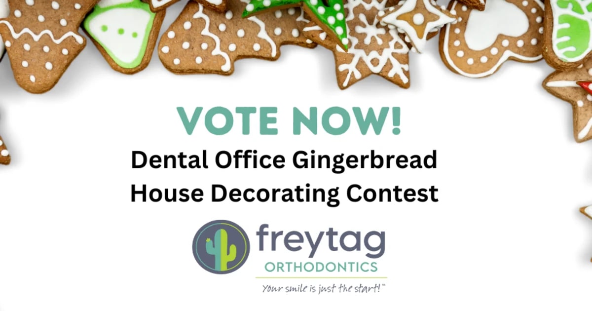 2023 Freytag Orthodontics Dental Office Gingerbread House Decorating