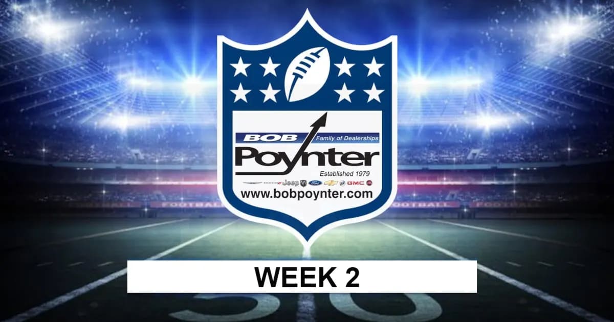Bob Poynter Pick'em Week 2