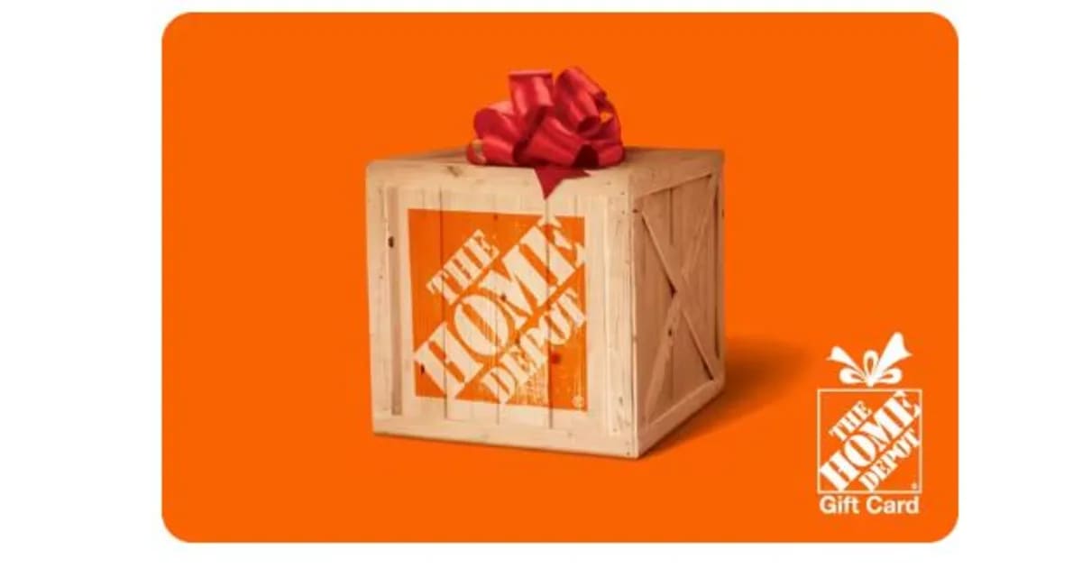 Enter to win a 100 Home Depot gift card!