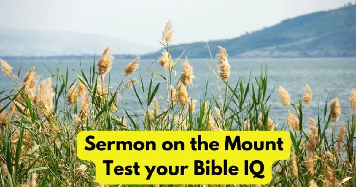 Sermon on the Mount - Test your Bible IQ