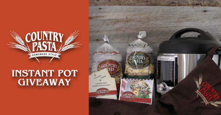 Country Pasta: Win an Instant Pot