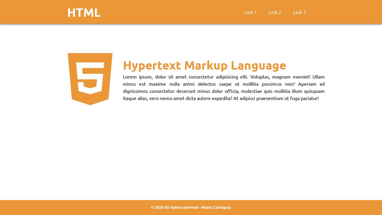 HTML - Simple Page