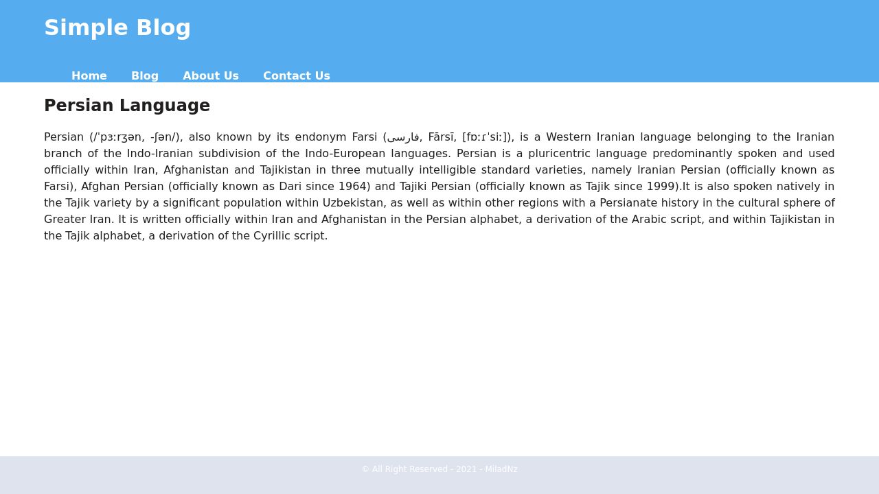 Html Simple Page For Practice