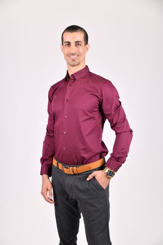 Maroon Plain Shirt
