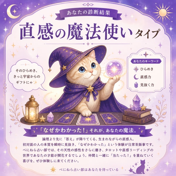 🔮 直感の魔法使いタイプ