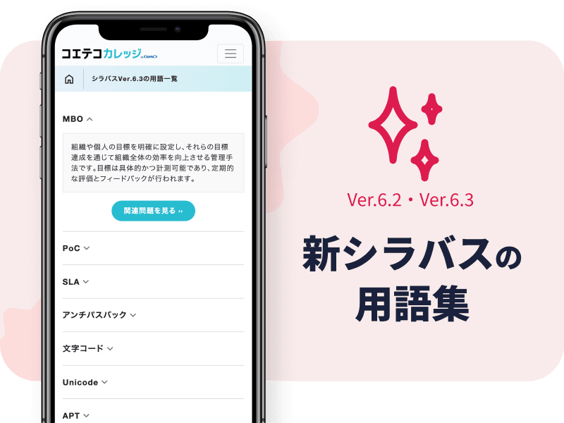 新シラバスの用語集（Ver.6.2・Ver.6.3）