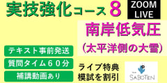 【Zoomライブ講座】 実技強化コース＜ ８. 南岸低気圧（太平洋側の大雪） ＞