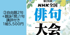 第28回ＮＨＫ全国俳句大会　③自由題2句+題詠「間」1句（講評付き）投稿【1219】