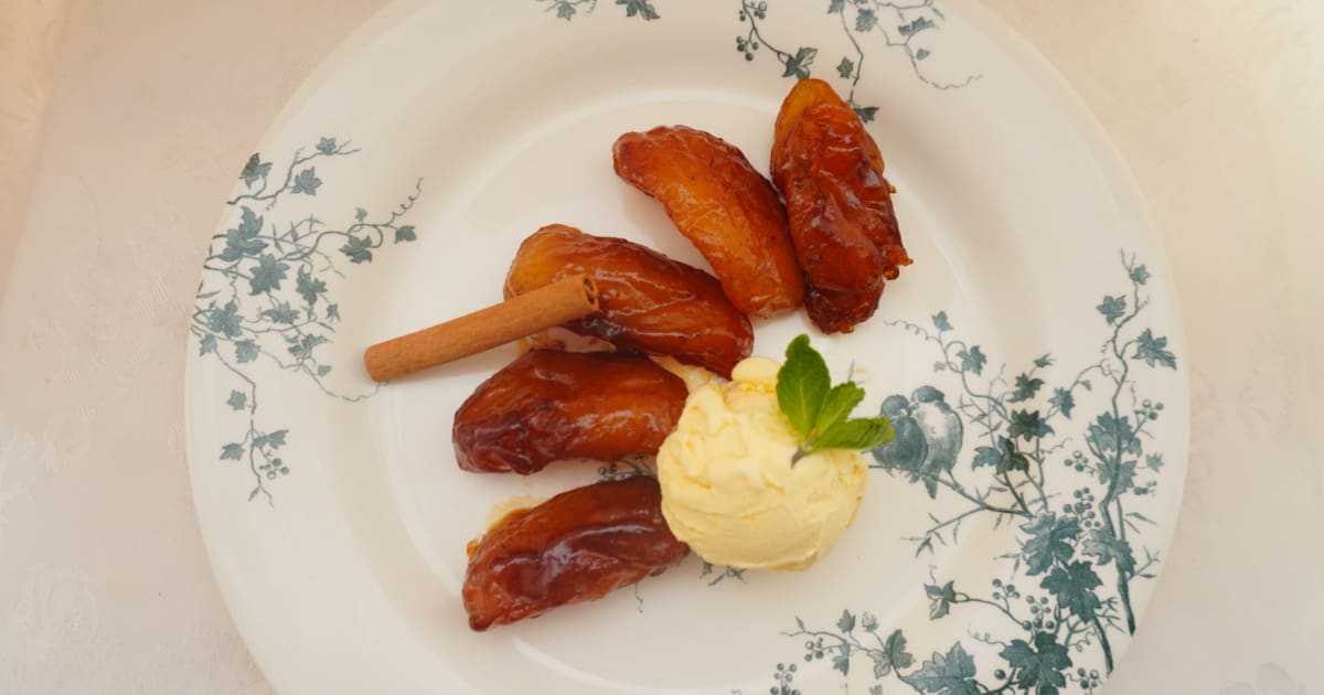 りんごのキャラメルコンポート