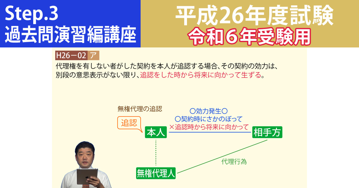 宅建Step.3過去問演習編講座【平成26年度試験　令和６年受験用】